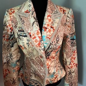 Kay Unger jacket with jewel buttons